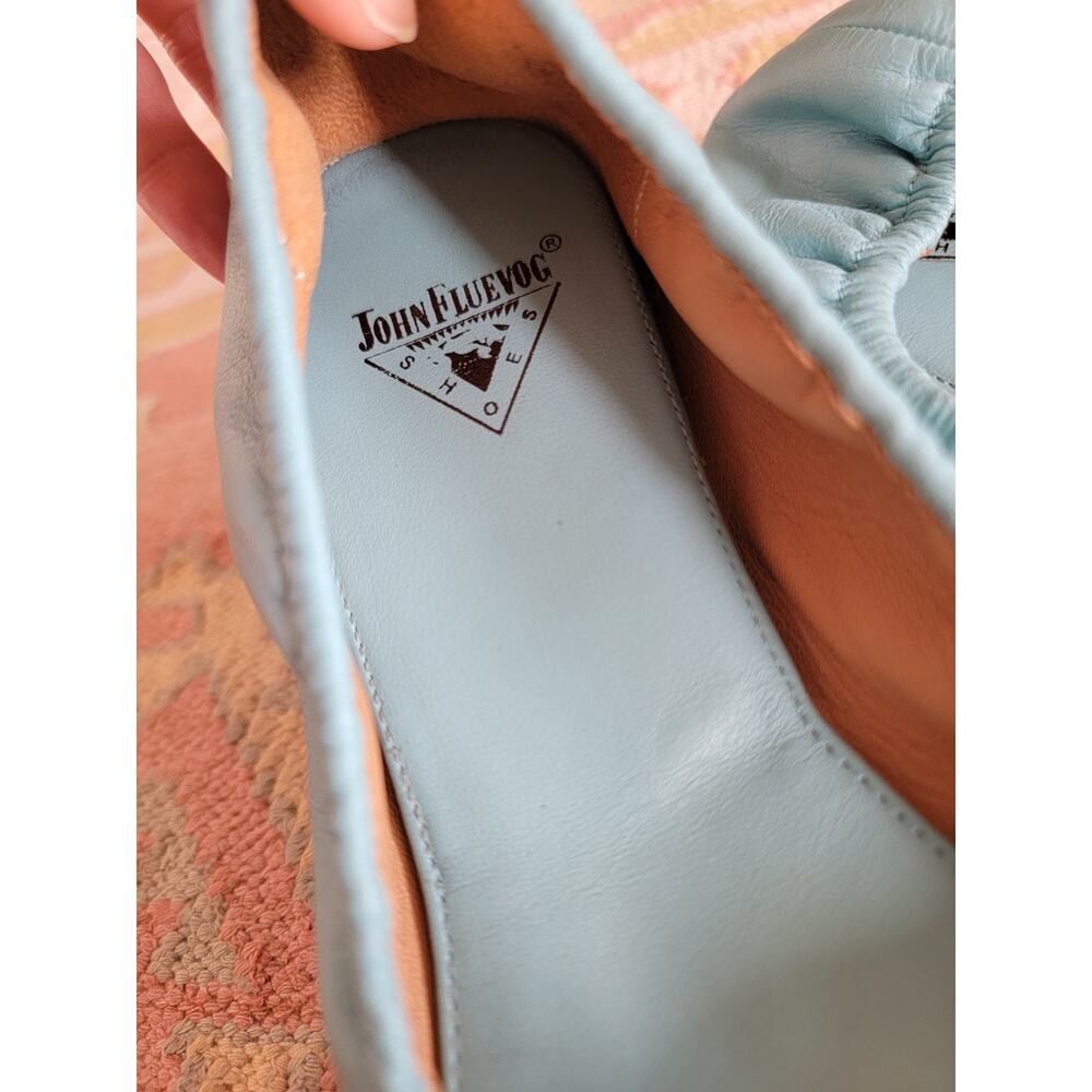 John Fluevog Imagine Ballet Flats in Aqua US 10 - Picture 7 of 8